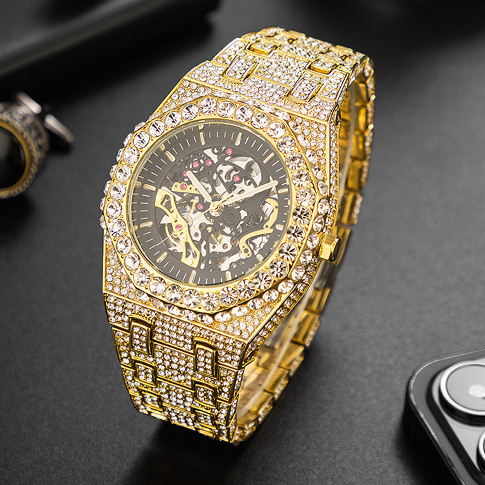 Men's Diamond Hip Hop Party Automatic Watch