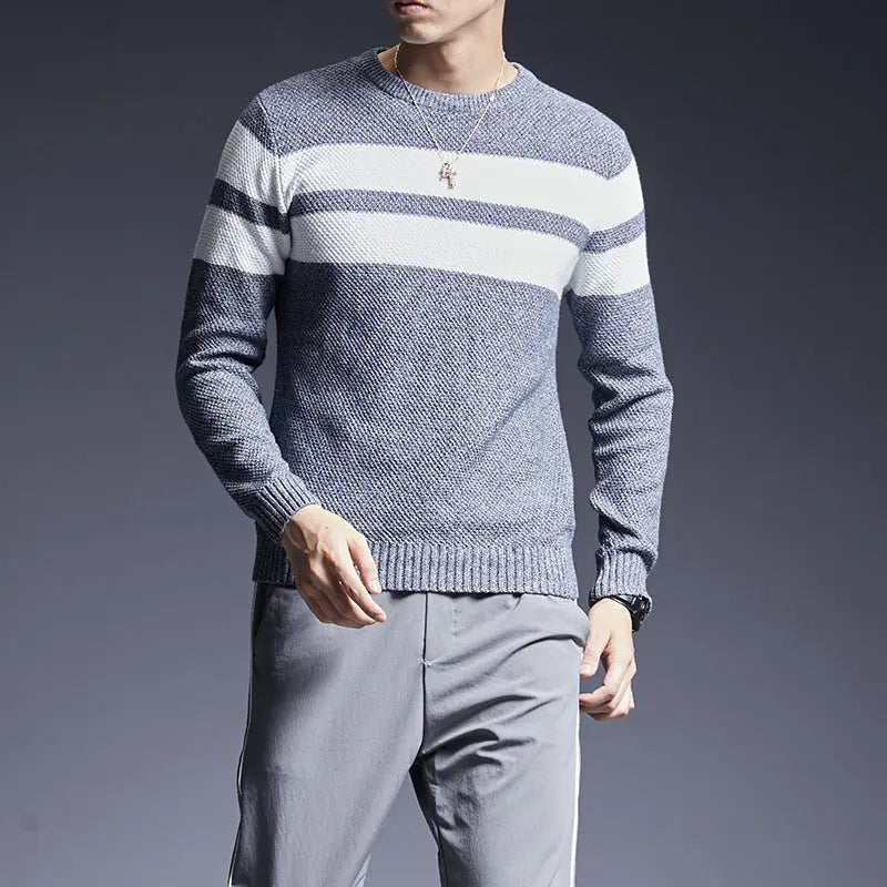 Match all Men's Striped Sweater - Season Prestige