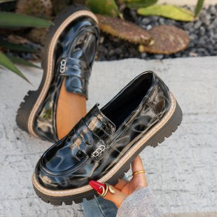 The Nocturnal Archive | Patent Leopard Mary Jane