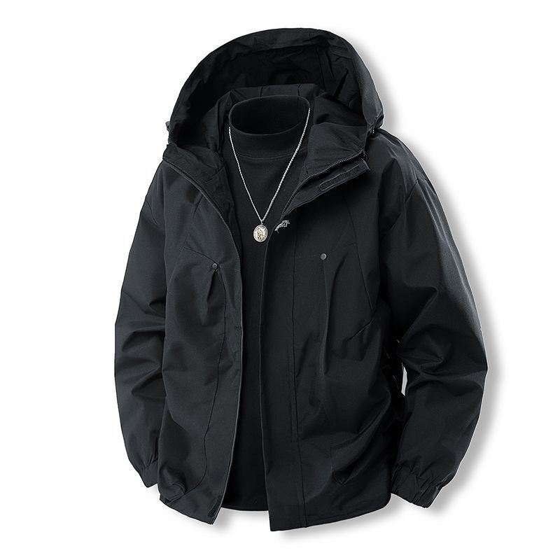 Men's 745 Outdoor Windproof Lettered Jacket