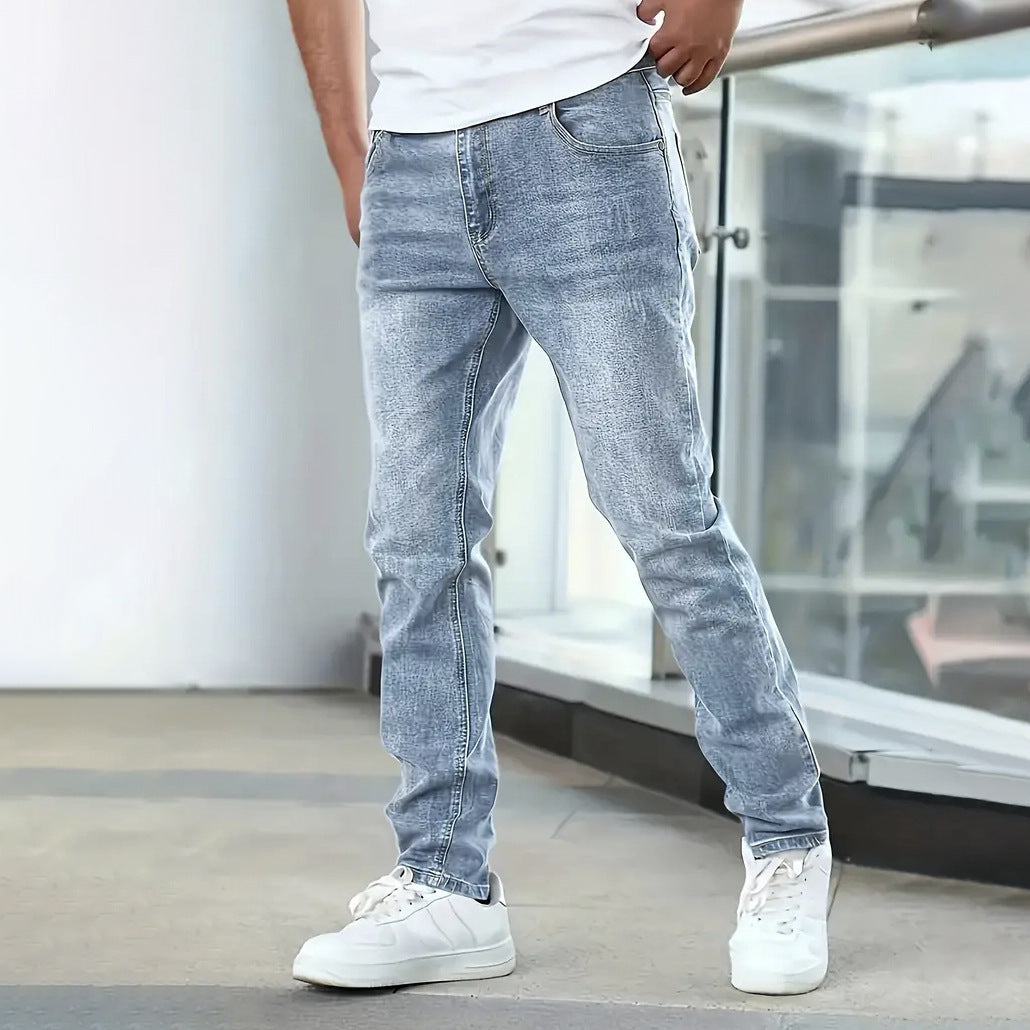 Casual Stretch  Slim leg Jeans For men