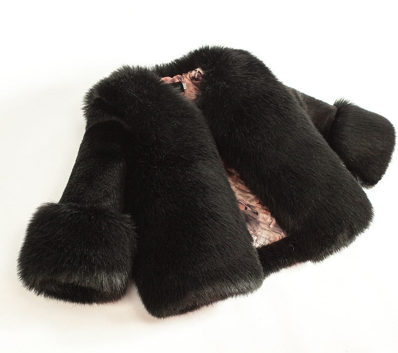 Elegant Baby Girl Faux Fur Jackets  Parka Kids Boutique Clothes eprolo