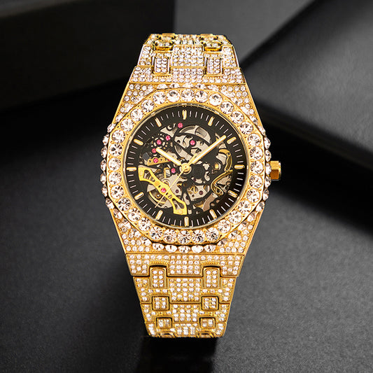 Men's Diamond Hip Hop Party Automatic Watch