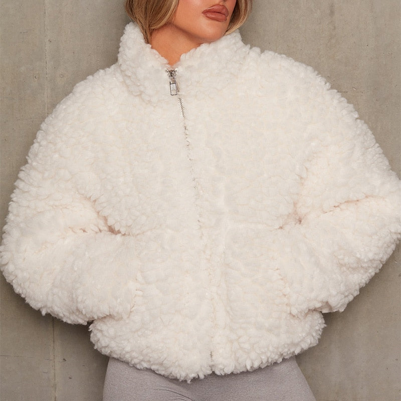 Fluffy Fleece Coats Women eprolo