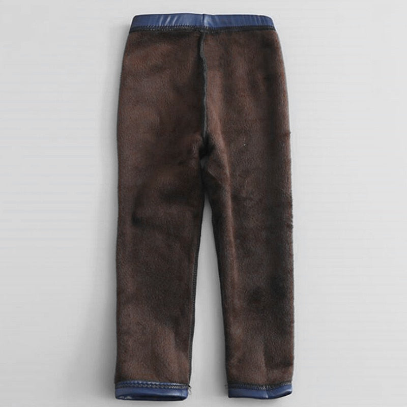 Kids Thick Velvet Leggings Pants Children's Warm Trousers season prestige