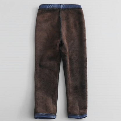 Kids Thick Velvet Leggings Pants Children's Warm Trousers season prestige