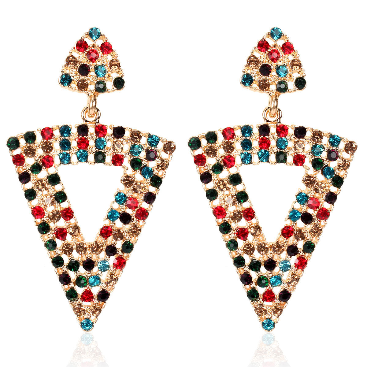 Rhinestone Earrings Women Season Prestige