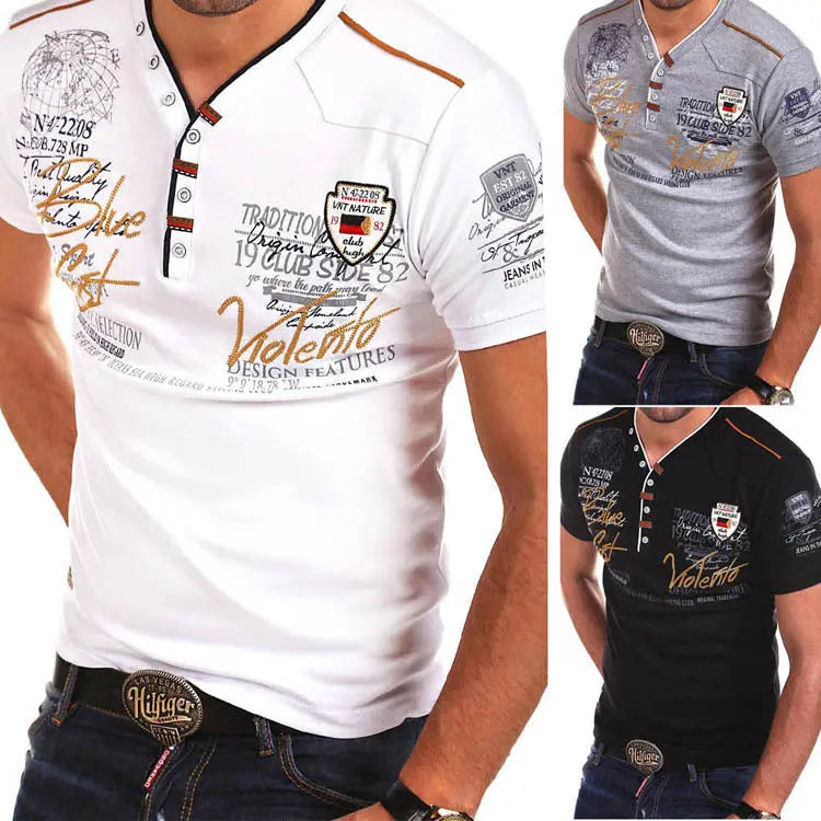 Mens T-shirts Fashion Short-sleeved Mens Summer New T-shirts - Season Prestige