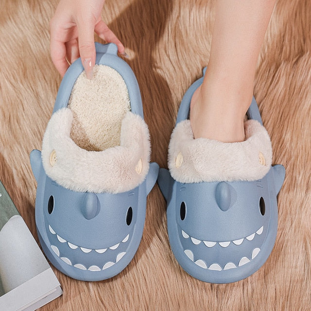 Funny Shark Furry Slides Season Prestige