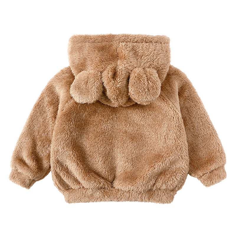 Children's Winter Boys And Girls Lamb Velvet Thick Coat Hooded Sweater season prestige