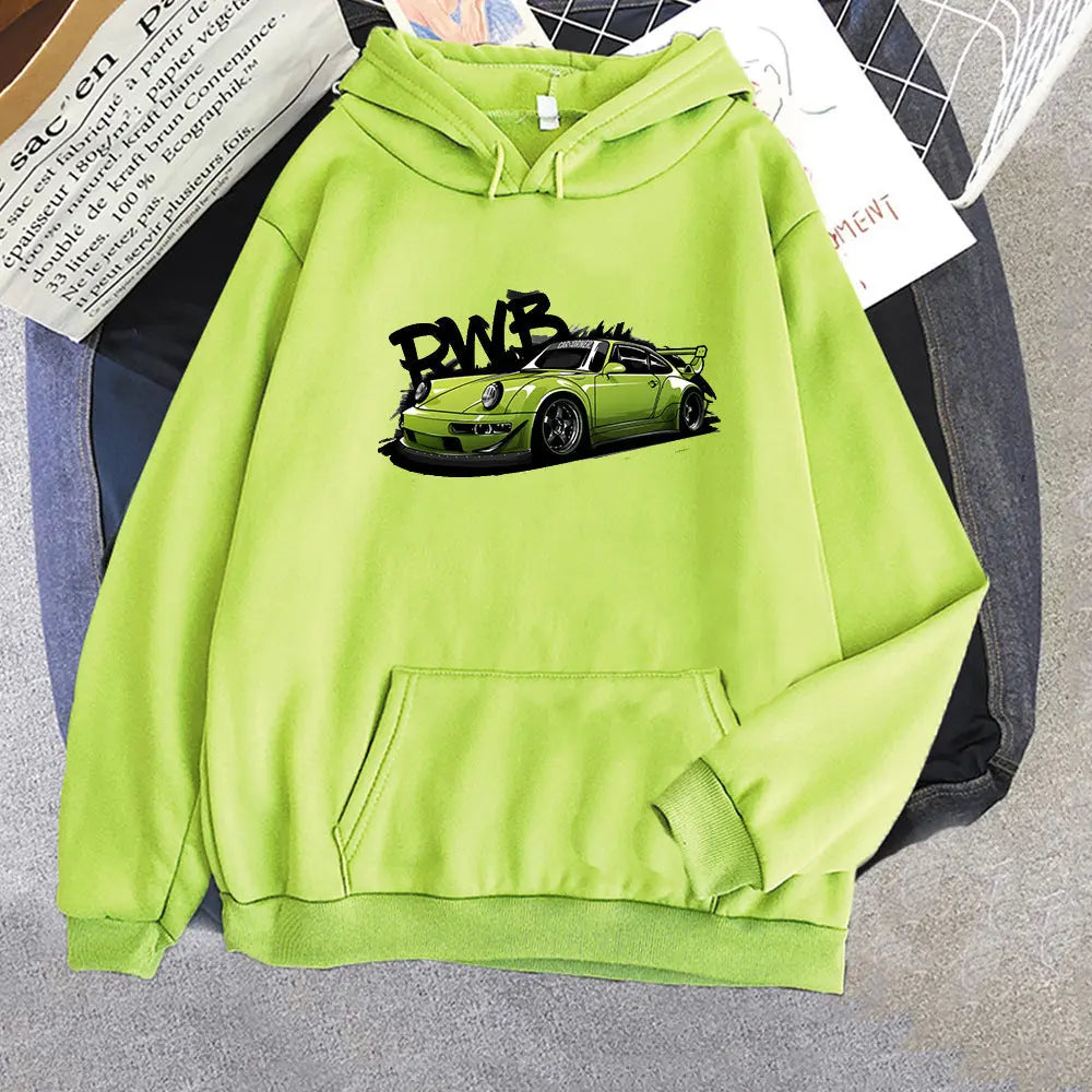 Initial D Hoodie Fashion For Porsche 911 RWB Hoody Long Slee - Season Prestige