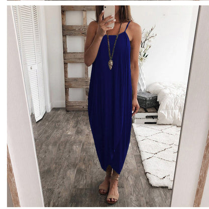 Womens Casual loose long dress