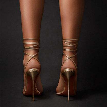 Ankle Strap Stiletto Sandals Women