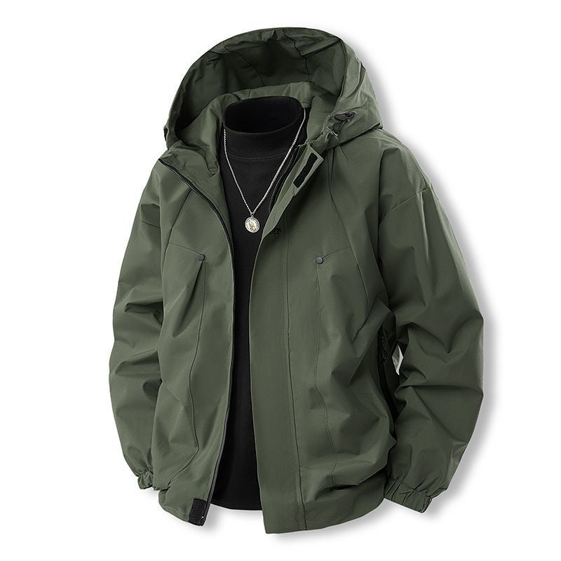 Men's 745 Outdoor Windproof Lettered Jacket