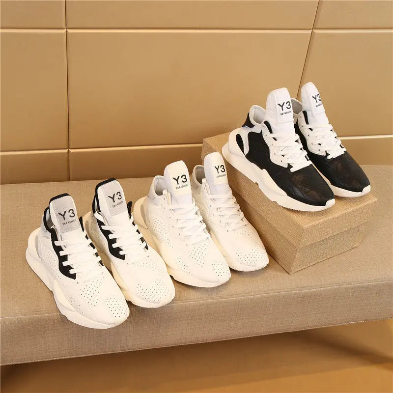 Men's Fashion Casual Leather Running Sneakers - Season Prestige