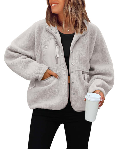 Sports Fleece And Leisure Sweater Jacket Top