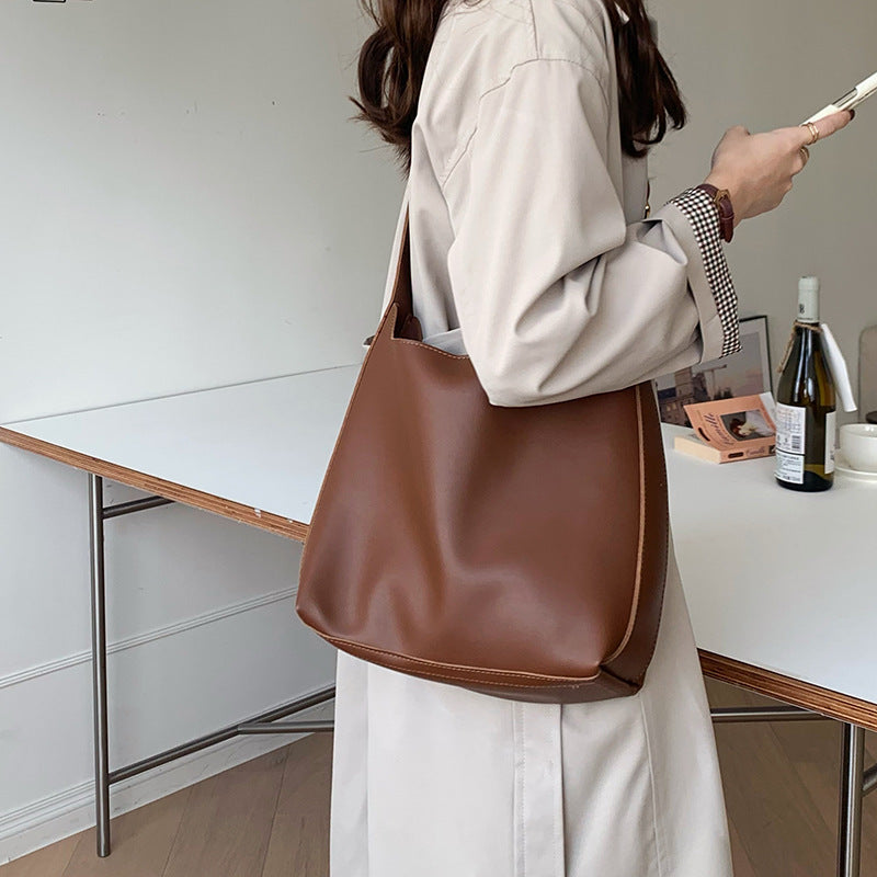Women's Shoulder Handbag Crossbody Minimalist Leather Bag