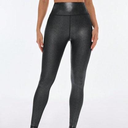 Bronzing Yoga Pants Women's High Waist Hip Lift Sun Protection