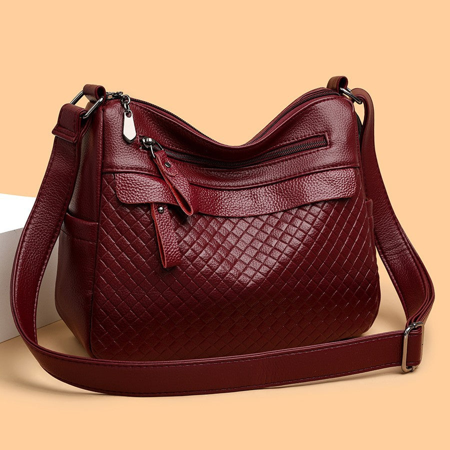 Multi-Layer Soft Leather Crossbody Bag | Season Prestige