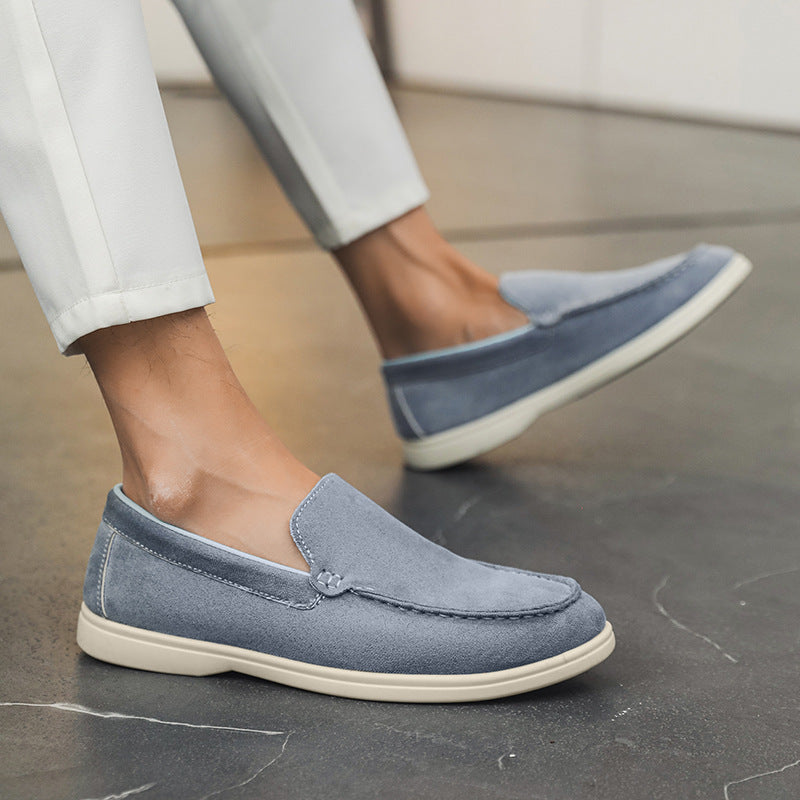 Men’s Signature Suede Patchwork Loafers