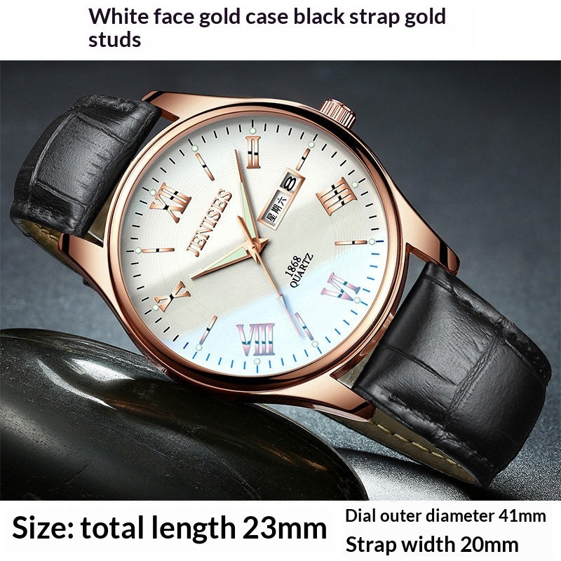 Men's Ultra-Thin Quartz Sports Watch | Luminous Waterproof Student Timepiec