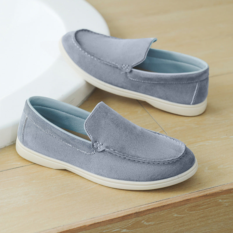 Men’s Signature Suede Patchwork Loafers