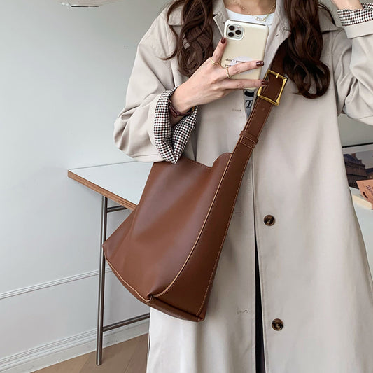 Women's Shoulder Handbag Crossbody Minimalist Leather Bag
