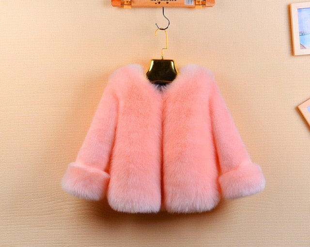 Elegant Baby Girl Faux Fur Jackets  Parka Kids Boutique Clothes eprolo