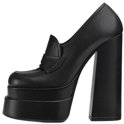 Women's High Heels Leather Platform Shoes eprolo