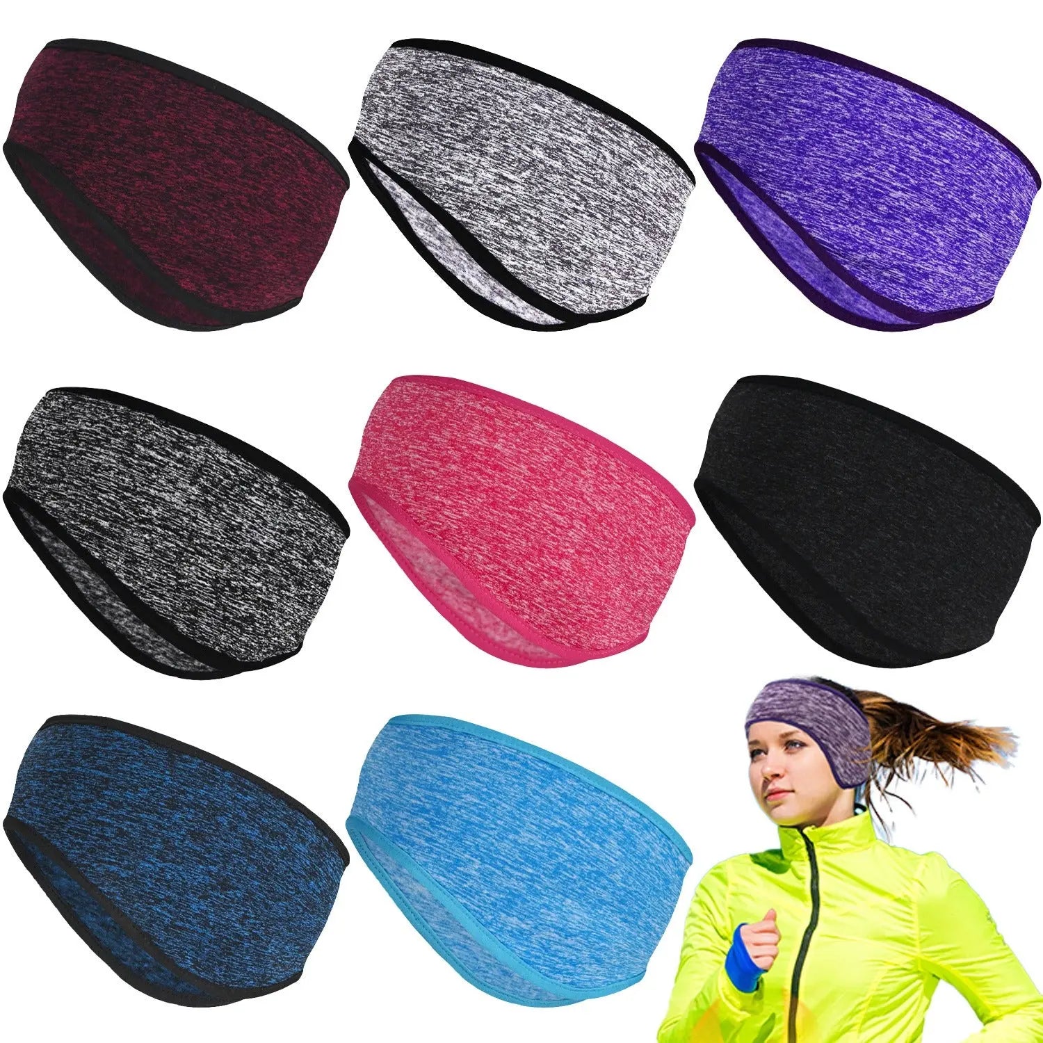 Stay cozy and stylish with these fleece and plush ear protectors. Great for sports, running, and cycling to keep warm.