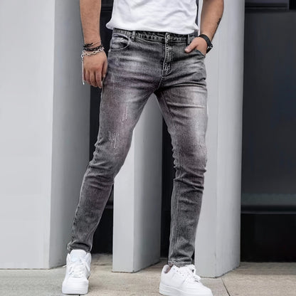 Casual Stretch  Slim leg Jeans For men
