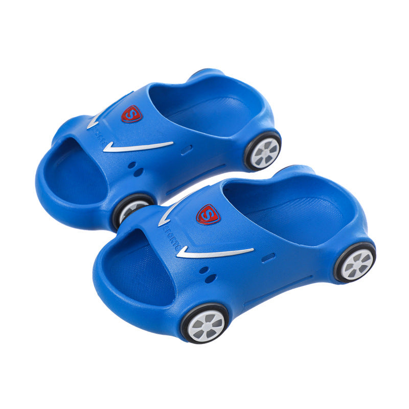 Kids Glowing Catoon Car Slippers Anti Slip Boys Girls Luminous Summer Beach Shoes Season Prestige