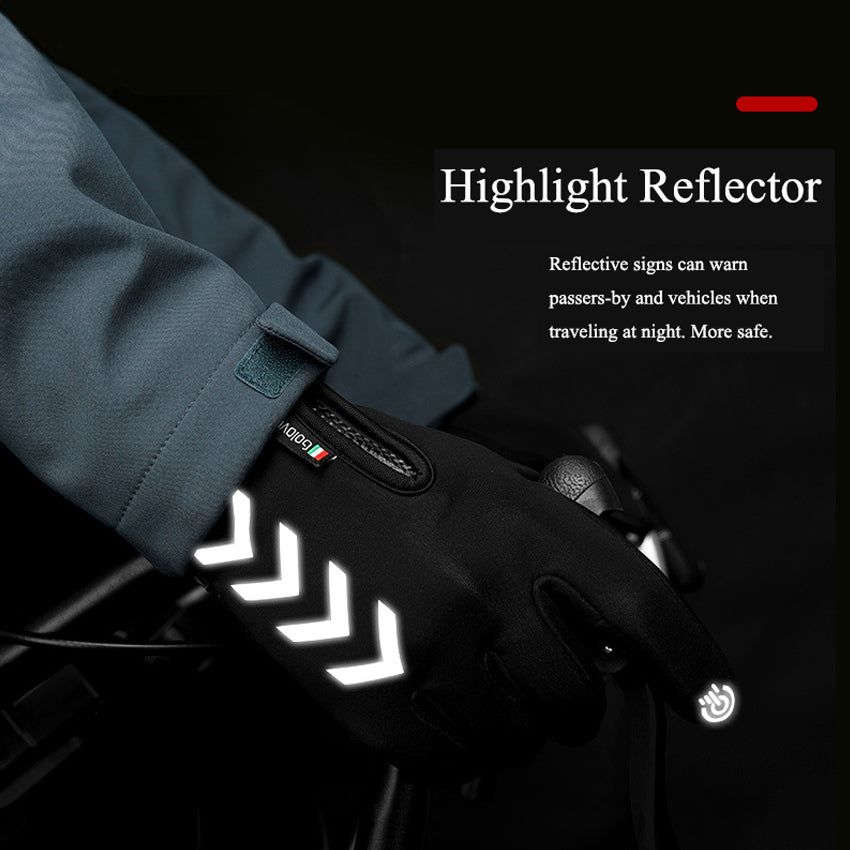 Gender-Neutral Waterproof Thermal Cycling Glove
