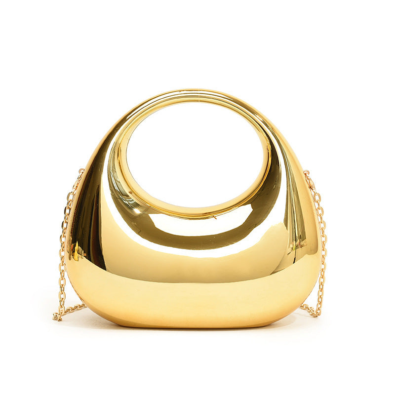 Gold Handbag Chain Shoulder Oblique bag