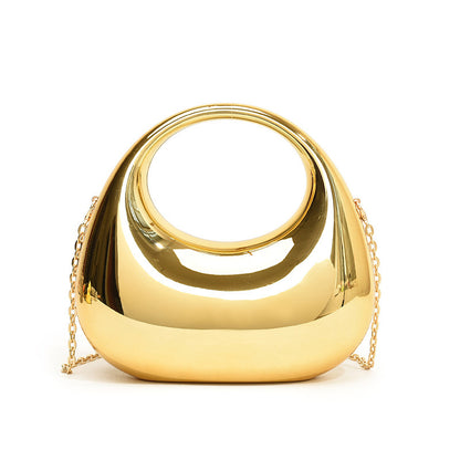 Gold Handbag Chain Shoulder Oblique bag