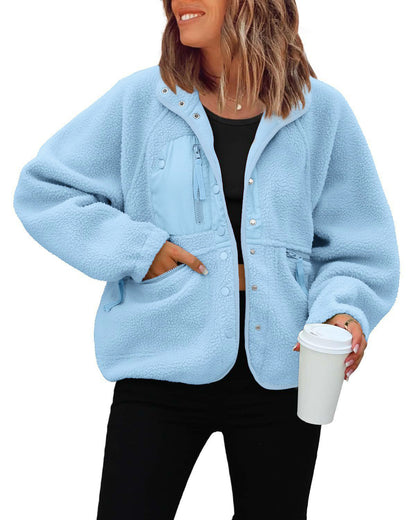 Sports Fleece And Leisure Sweater Jacket Top