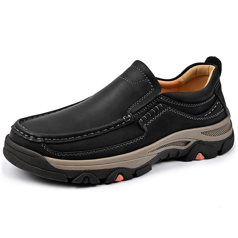 Prestige Men's Large Size Slip-On Leather Shoes (Sizes 41-50)