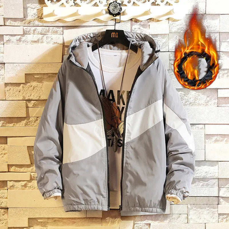 Cotton Jacket Men's Jacket Plus Cotton Jacket Casual New Cotton Jacket Youth - Season Prestige