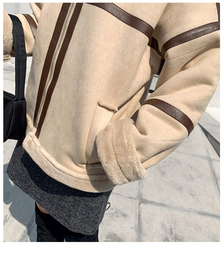 Plush Cashmere Coat Women Winter Short Jackets season prestige