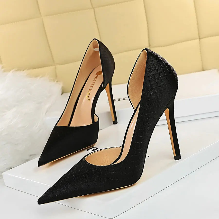 Fashion Sexy Banquet Thin Heel Super Heel Shallow Mouth - Season Prestige