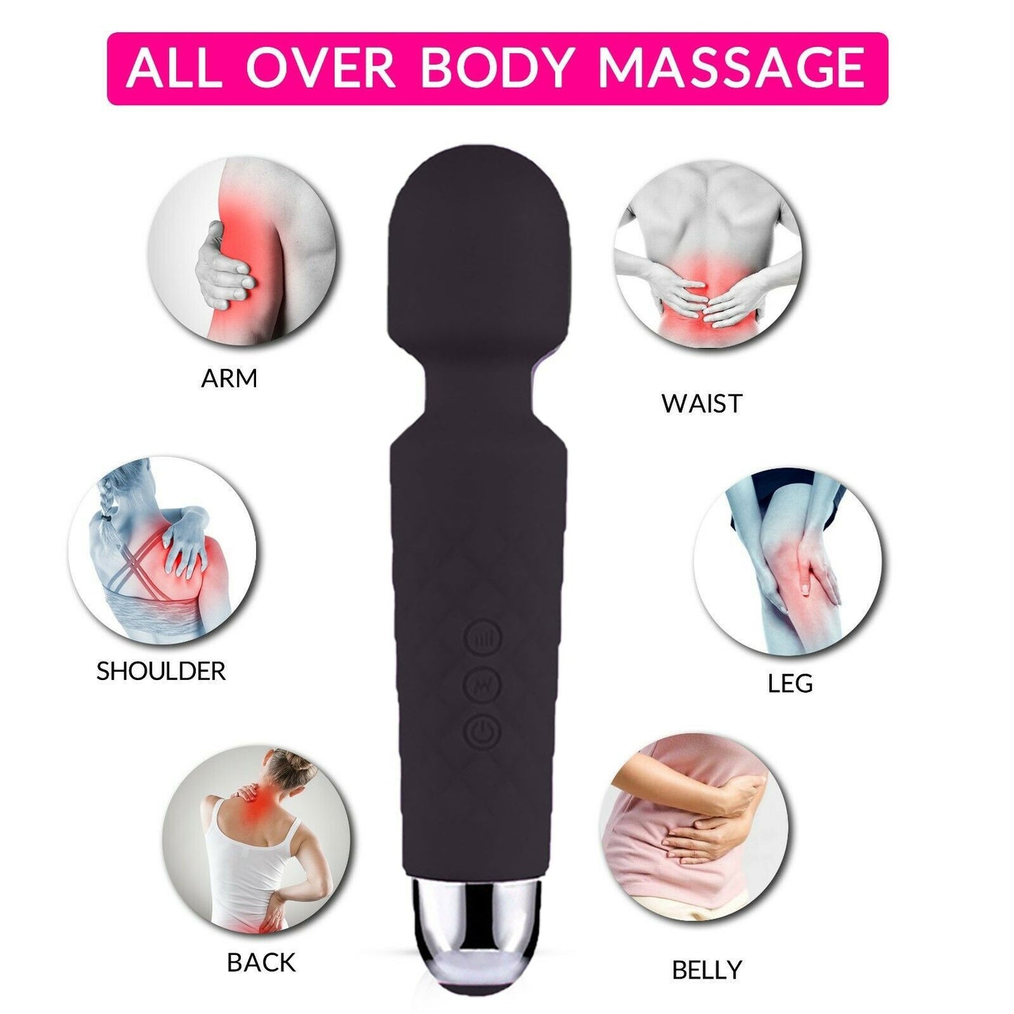 Muscle Massage Vibrating Relaxasion Band with 20 Speed  Full Body Therapy Motor