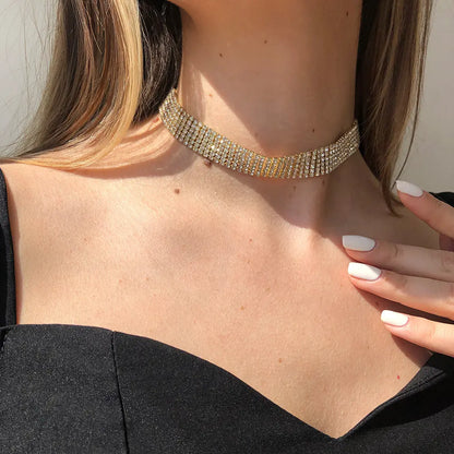  a person wearing a necklace