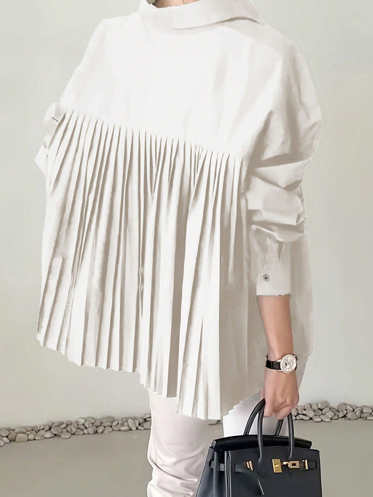 Prestige Niche Pleated Raglan Blouse