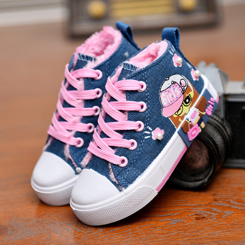 Children's Shoes  Girls Canvas Sneakers