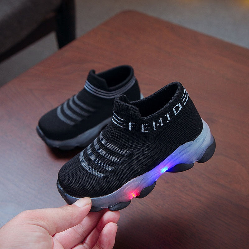 Kids Sneakers Children Baby Girls Boys Shoes Infant Light Up Shoes Season Prestige