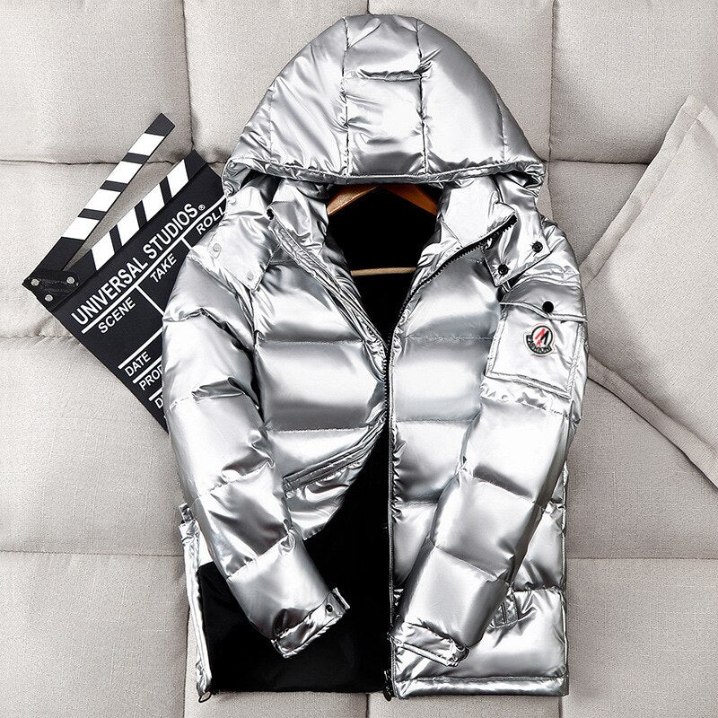 Men's Hooded Casual Down Jacket Thick And Warm Winter Clothing Coats Season Prestige