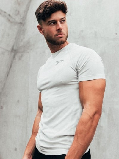 Mens Summer Fitness SlimFit Short Sleeve Clothes Training T shirt Season Prestige