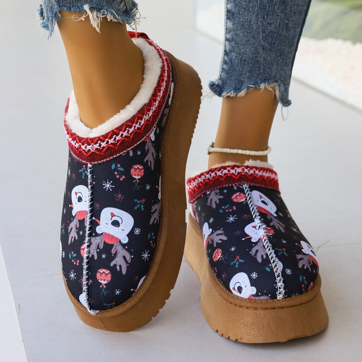 Women's Cartoon Ankle Boots Comfortable Winter Short Boots season prestige