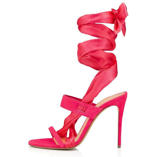 Ankle Wrap Lace up Party Shoes Sandals For Women Season Prestige