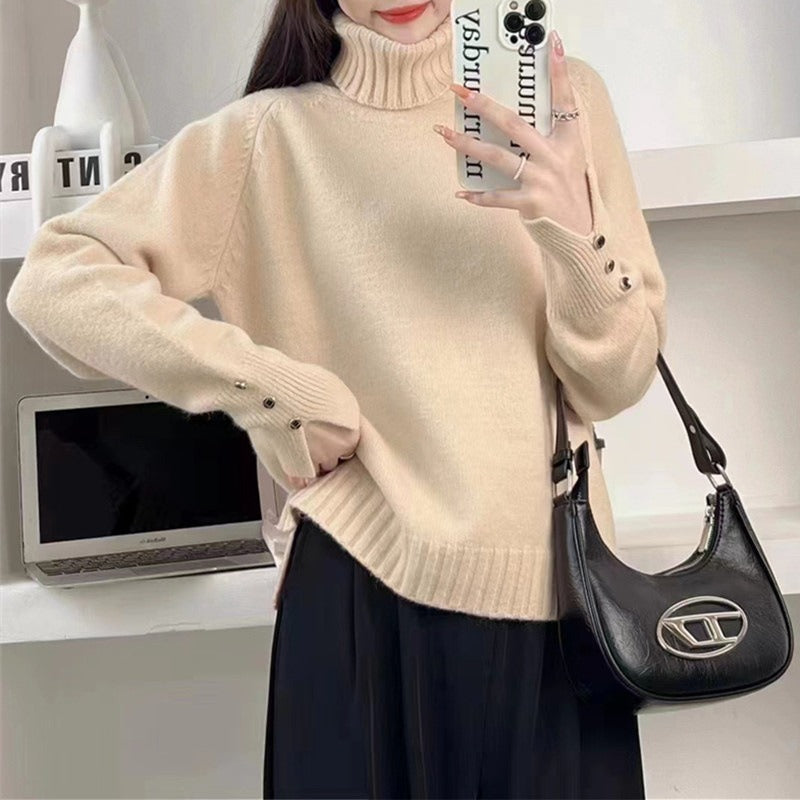 double neck long sleeves Winter Pullover For Women eprolo